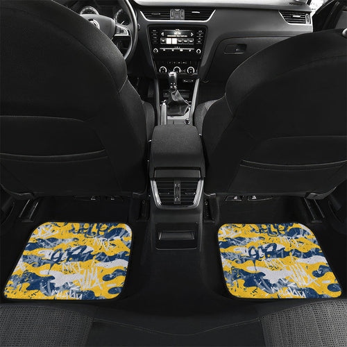 Gold Coast Titans Rugby Car Mats Graffiti Typography Urban Camo Abstract Street Style