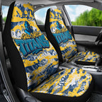 Gold Coast Titans Rugby Car Seat Cover Graffiti Typography Urban Camo Abstract Street Style