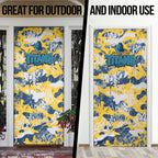Gold Coast Titans Rugby Door Cover Graffiti Typography Urban Camo Abstract Street Style