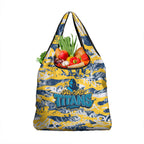Gold Coast Titans Rugby Grocery Bag Graffiti Typography Urban Camo Abstract Street Style
