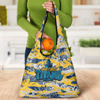 Gold Coast Titans Rugby Grocery Bag Graffiti Typography Urban Camo Abstract Street Style