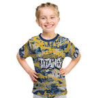 Gold Coast Titans Rugby Kid T Shirt Graffiti Typography Urban Camo Abstract Street Style