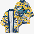 Gold Coast Titans Rugby Kimono Graffiti Typography Urban Camo Abstract Street Style