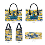 Gold Coast Titans Rugby Leather Bag Graffiti Typography Urban Camo Abstract Street Style