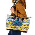 Gold Coast Titans Rugby Leather Tote Bag Graffiti Typography Urban Camo Abstract Street Style