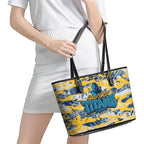 Gold Coast Titans Rugby Leather Tote Bag Graffiti Typography Urban Camo Abstract Street Style