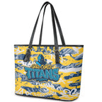 Gold Coast Titans Rugby Leather Tote Bag Graffiti Typography Urban Camo Abstract Street Style