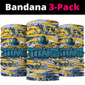 Gold Coast Titans Rugby Neck Gaiter Graffiti Typography Urban Camo Abstract Street Style