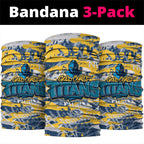 Gold Coast Titans Rugby Neck Gaiter Graffiti Typography Urban Camo Abstract Street Style