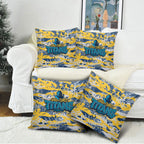 Gold Coast Titans Rugby Pillow Cover Graffiti Typography Urban Camo Abstract Street Style