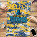 Gold Coast Titans Rugby Puzzle Graffiti Typography Urban Camo Abstract Street Style