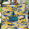 Gold Coast Titans Rugby Quilt Graffiti Typography Urban Camo Abstract Street Style