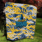 Gold Coast Titans Rugby Quilt Graffiti Typography Urban Camo Abstract Street Style