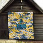 Gold Coast Titans Rugby Quilt Graffiti Typography Urban Camo Abstract Street Style