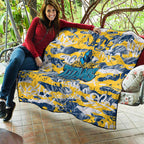 Gold Coast Titans Rugby Quilt Graffiti Typography Urban Camo Abstract Street Style