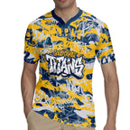 Gold Coast Titans Rugby Rugby Jersey Graffiti Typography Urban Camo Abstract Street Style