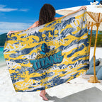 Gold Coast Titans Rugby Sarong Graffiti Typography Urban Camo Abstract Street Style