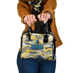 Gold Coast Titans Rugby Shoulder Handbag Graffiti Typography Urban Camo Abstract Street Style