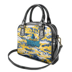 Gold Coast Titans Rugby Shoulder Handbag Graffiti Typography Urban Camo Abstract Street Style