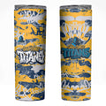 Gold Coast Titans Rugby Skinny Tumbler Graffiti Typography Urban Camo Abstract Street Style