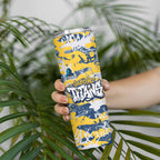 Gold Coast Titans Rugby Skinny Tumbler Graffiti Typography Urban Camo Abstract Street Style