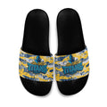 Gold Coast Titans Rugby Slide Sandals Graffiti Typography Urban Camo Abstract Street Style