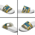 Gold Coast Titans Rugby Slide Sandals Graffiti Typography Urban Camo Abstract Street Style