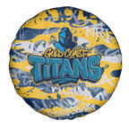 Gold Coast Titans Rugby Spare Tire Cover Graffiti Typography Urban Camo Abstract Street Style