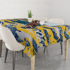 Gold Coast Titans Rugby Tablecloth Graffiti Typography Urban Camo Abstract Street Style