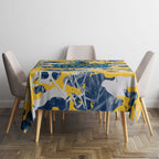 Gold Coast Titans Rugby Tablecloth Graffiti Typography Urban Camo Abstract Street Style