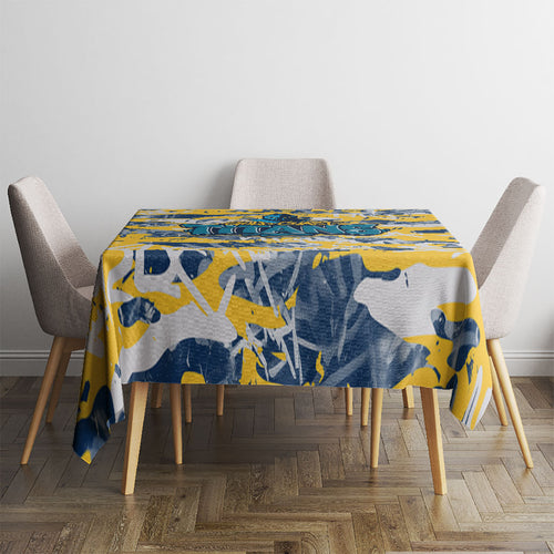 Gold Coast Titans Rugby Tablecloth Graffiti Typography Urban Camo Abstract Street Style