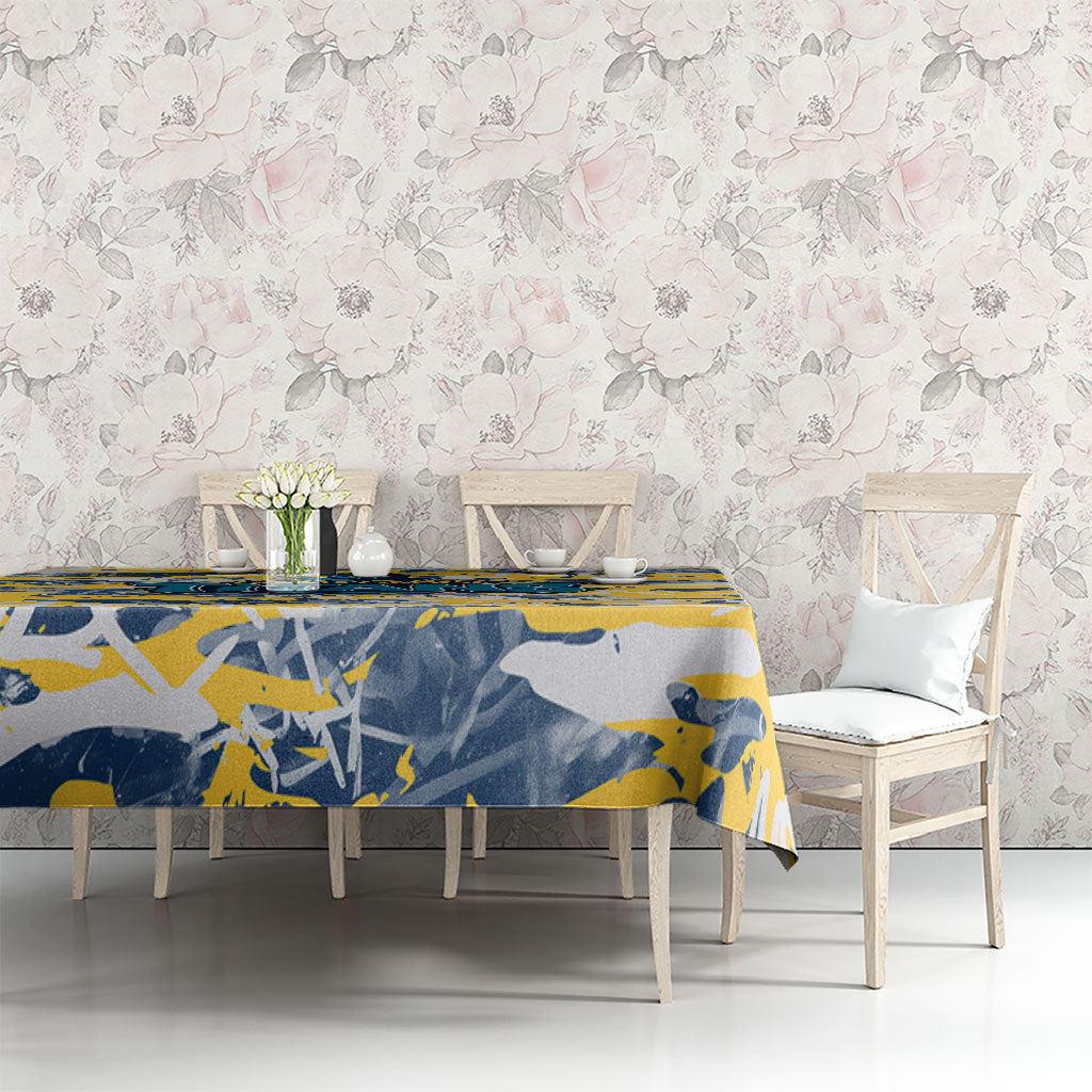 Gold Coast Titans Rugby Tablecloth Graffiti Typography Urban Camo Abstract Street Style