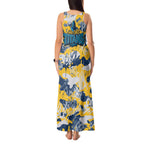 Gold Coast Titans Rugby Tank Maxi Dress Graffiti Typography Urban Camo Abstract Street Style