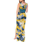 Gold Coast Titans Rugby Tank Maxi Dress Graffiti Typography Urban Camo Abstract Street Style