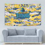 Gold Coast Titans Rugby Tapestry Graffiti Typography Urban Camo Abstract Street Style