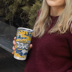 Gold Coast Titans Rugby Tumbler Cup Graffiti Typography Urban Camo Abstract Street Style