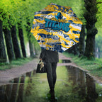 Gold Coast Titans Rugby Umbrella Graffiti Typography Urban Camo Abstract Street Style