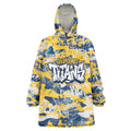 Gold Coast Titans Rugby Wearable Blanket Hoodie Graffiti Typography Urban Camo Abstract Street Style