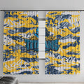 Gold Coast Titans Rugby Window Curtain Graffiti Typography Urban Camo Abstract Street Style