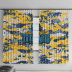 Gold Coast Titans Rugby Window Curtain Graffiti Typography Urban Camo Abstract Street Style