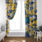 Gold Coast Titans Rugby Window Curtain Graffiti Typography Urban Camo Abstract Street Style