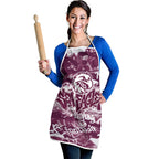 Manly Warringah Sea Eagles Rugby Apron Graffiti Typography Urban Camo Abstract Street Style