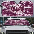 Manly Warringah Sea Eagles Rugby Auto Sun Shade Graffiti Typography Urban Camo Abstract Street Style