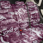 Manly Warringah Sea Eagles Rugby Back Car Seat Cover Graffiti Typography Urban Camo Abstract Street Style