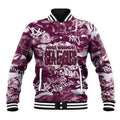 Manly Warringah Sea Eagles Rugby Baseball Jacket Graffiti Typography Urban Camo Abstract Street Style
