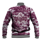Manly Warringah Sea Eagles Rugby Baseball Jacket Graffiti Typography Urban Camo Abstract Street Style