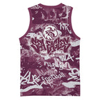 Manly Warringah Sea Eagles Rugby Basketball Jersey Graffiti Typography Urban Camo Abstract Street Style