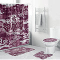 Manly Warringah Sea Eagles Rugby Bathroom Set Graffiti Typography Urban Camo Abstract Street Style