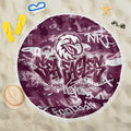 Manly Warringah Sea Eagles Rugby Beach Blanket Graffiti Typography Urban Camo Abstract Street Style