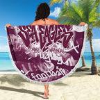 Manly Warringah Sea Eagles Rugby Beach Blanket Graffiti Typography Urban Camo Abstract Street Style